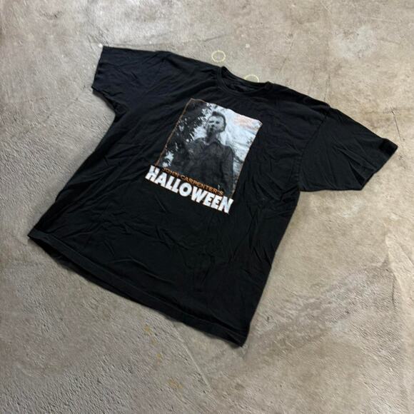 Black Halloween Michael Myers Graphic T-Shirt - Picture 2 of 8